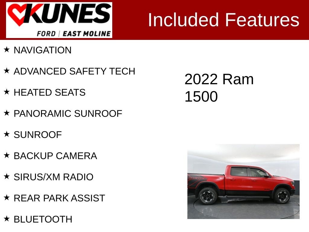 Used 2022 Ram 1500 Rebel Truck Crew Cab