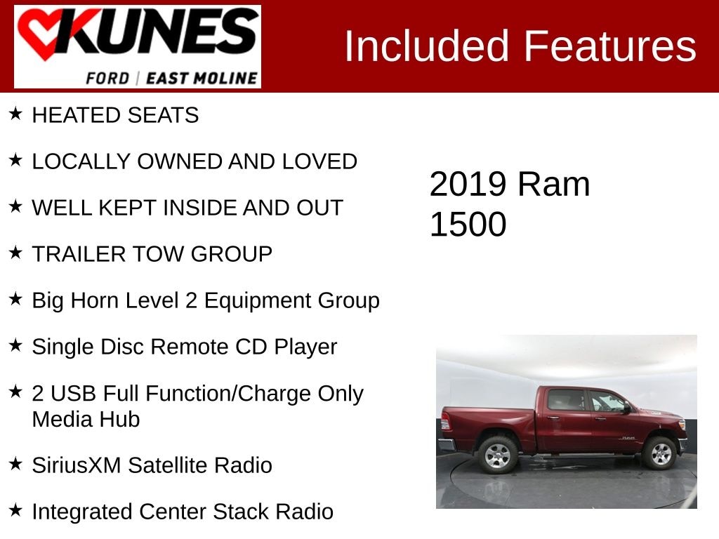 Used 2019 Ram 1500 Big Horn/Lone Star Truck Crew Cab