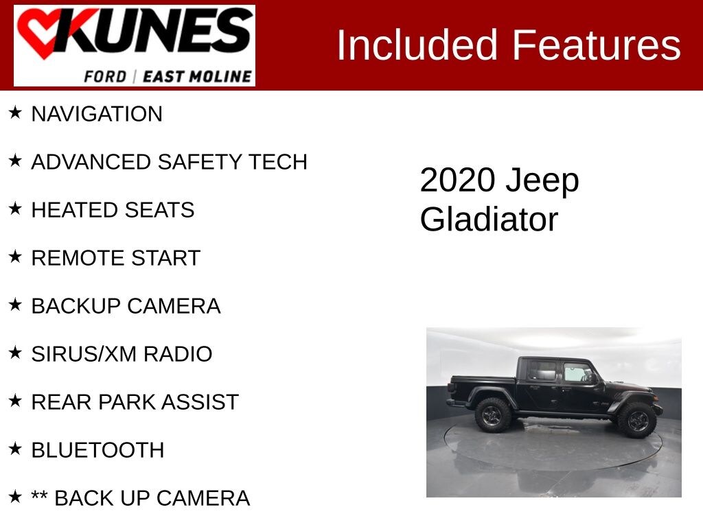 Used 2020 Jeep Gladiator Rubicon Truck Crew Cab