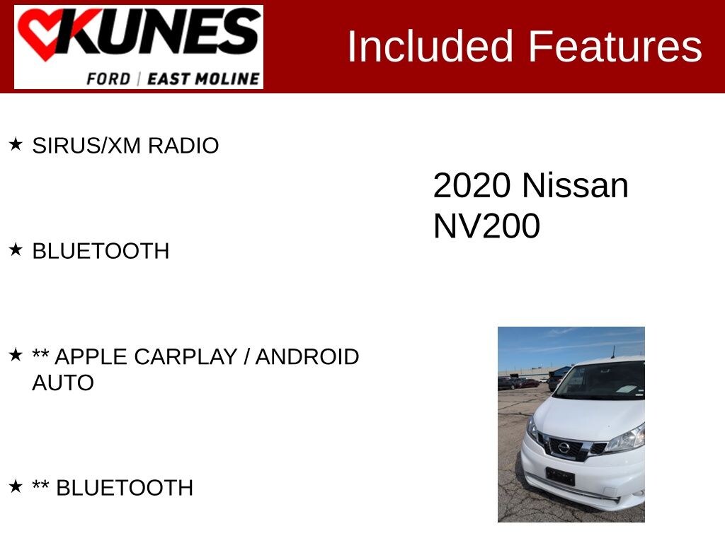 Used 2020 Nissan NV200 SV Van Compact Cargo Van
