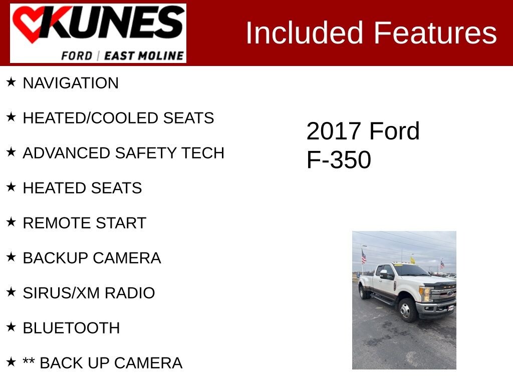 Used 2017 Ford F-350 Lariat DRW Truck Super Cab