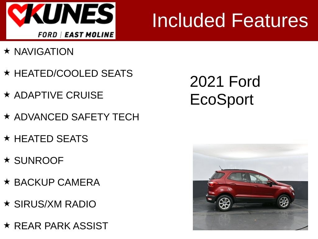 Used 2021 Ford EcoSport SE SUV