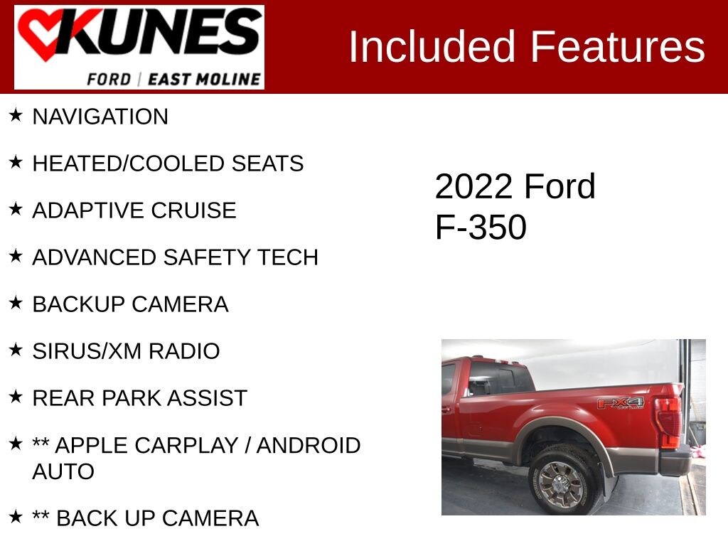 Used 2022 Ford F-350 King Ranch Truck Crew Cab