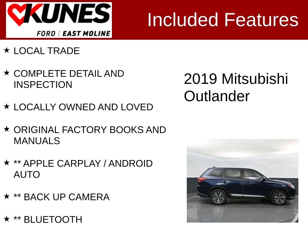 Used 2019 Mitsubishi Outlander ES CUV
