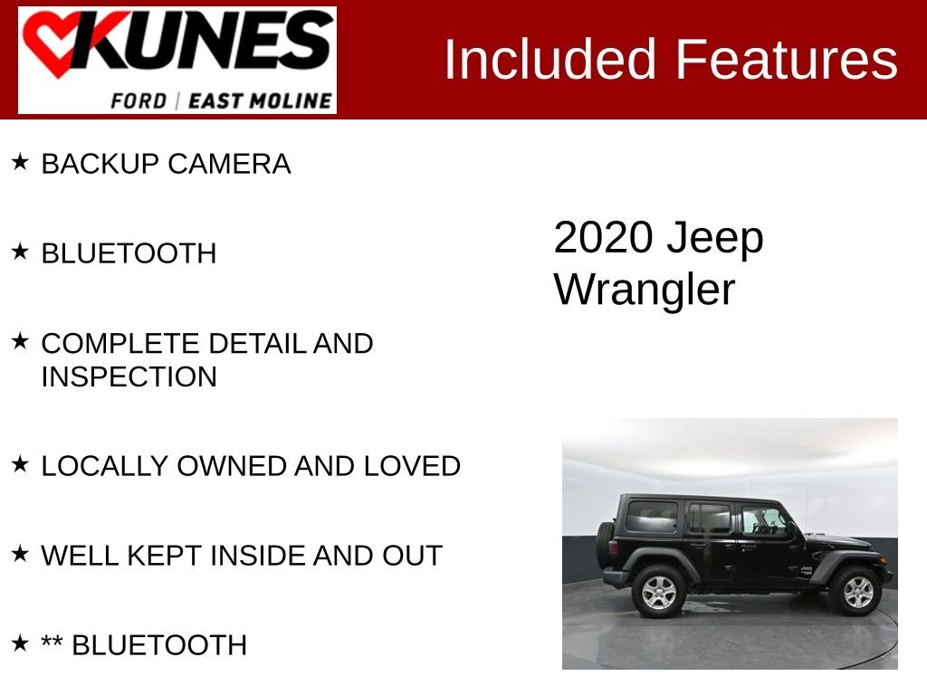 Used 2020 Jeep Wrangler Unlimited Sport S SUV