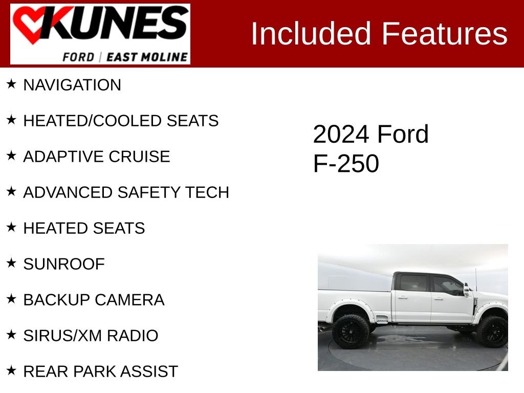 Used 2024 Ford F-250 Limited Lift, Wheels, Tires Truck Crew Cab