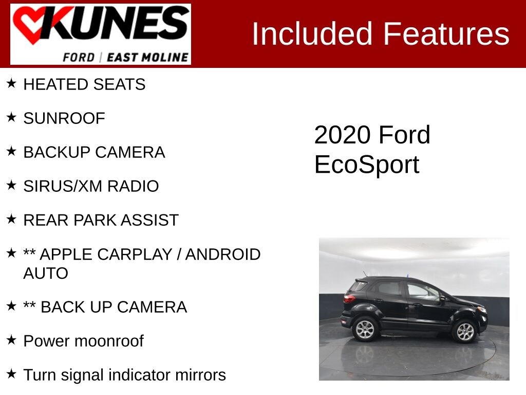 Used 2020 Ford EcoSport SE SUV