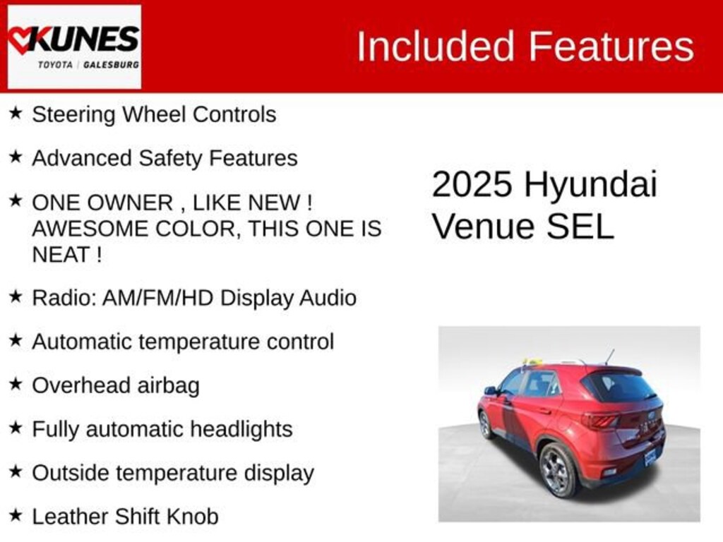 Used 2025 Hyundai Venue SEL SUV