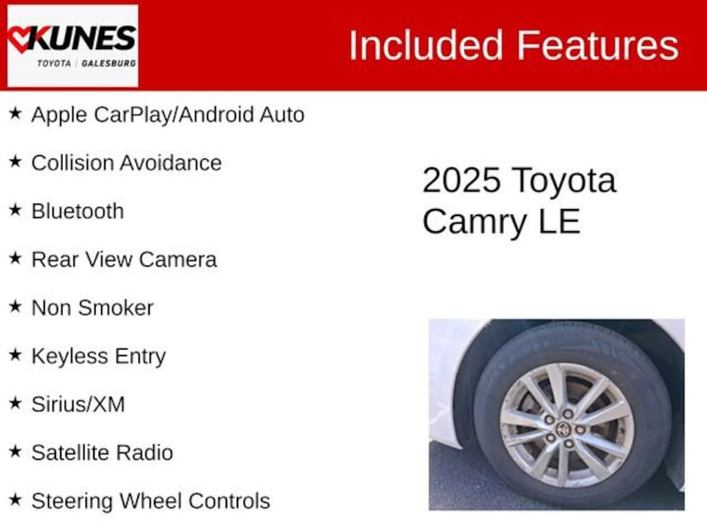 Used 2025 Toyota Camry LE Sedan