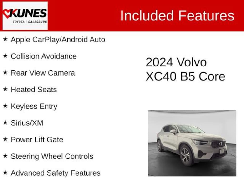 Used 2024 Volvo XC40 B5 Core SUV