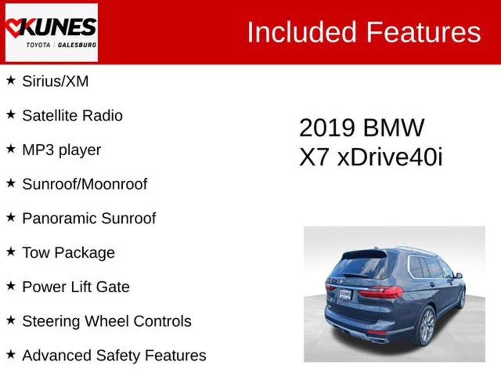 Used 2019 BMW X7 xDrive40i SUV