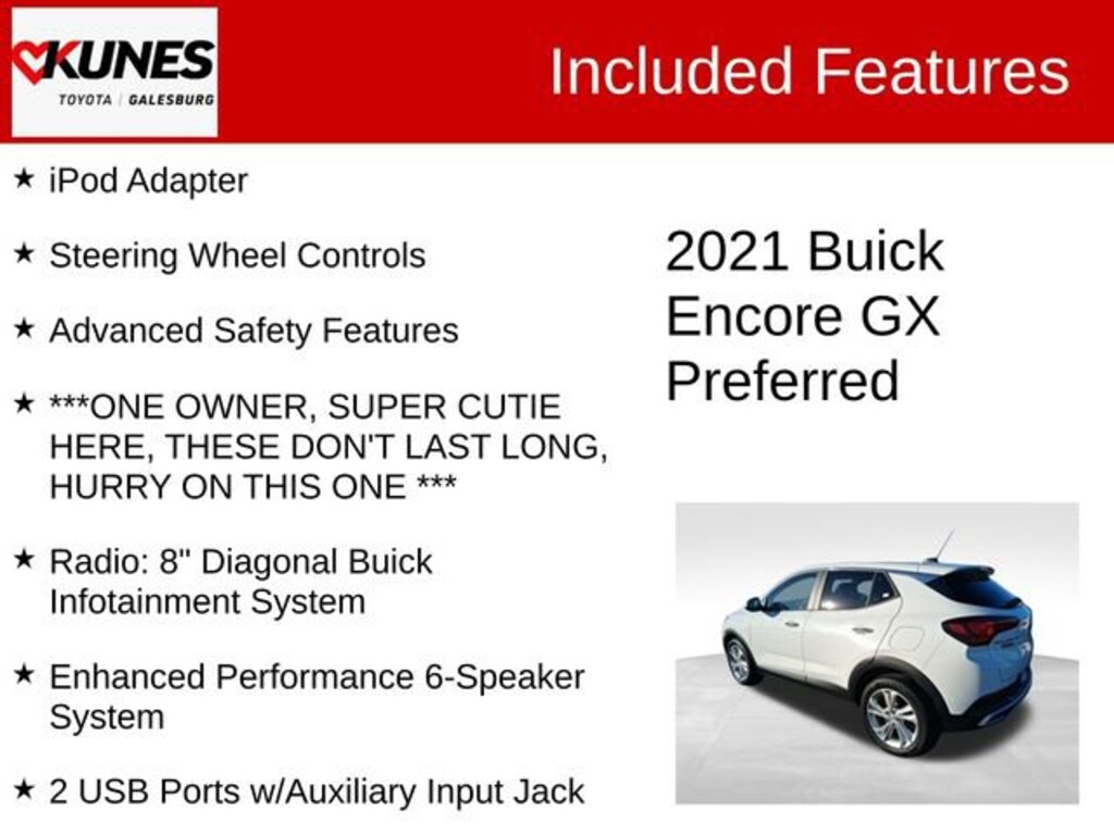 Used 2021 Buick Encore GX Preferred SUV