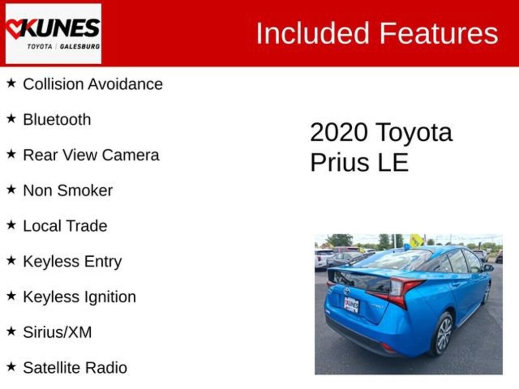 Used 2020 Toyota Prius LE AWD-e Hatchback