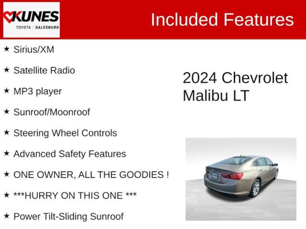 Used 2024 Chevrolet Malibu 1LT Sedan