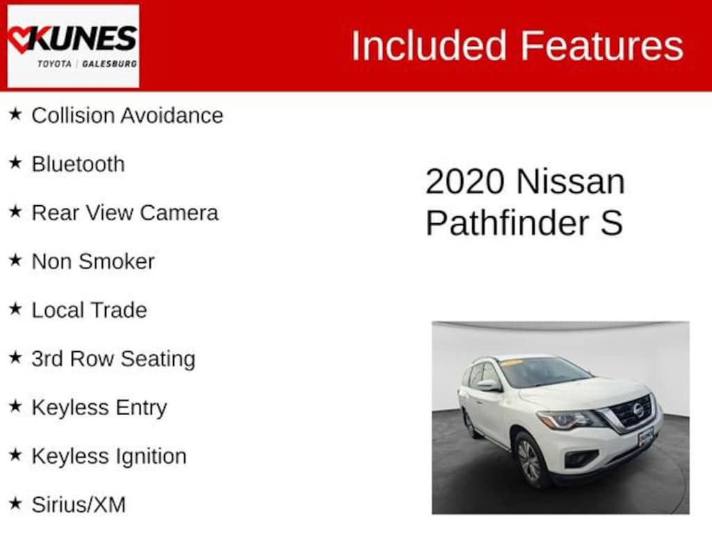 Used 2020 Nissan Pathfinder S SUV