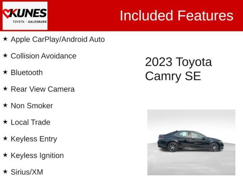 Used 2023 Toyota Camry SE Sedan