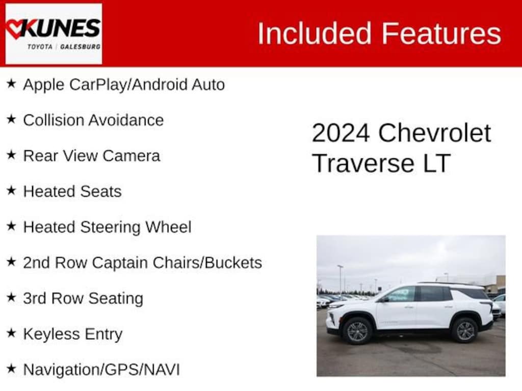 Used 2024 Chevrolet Traverse LT SUV