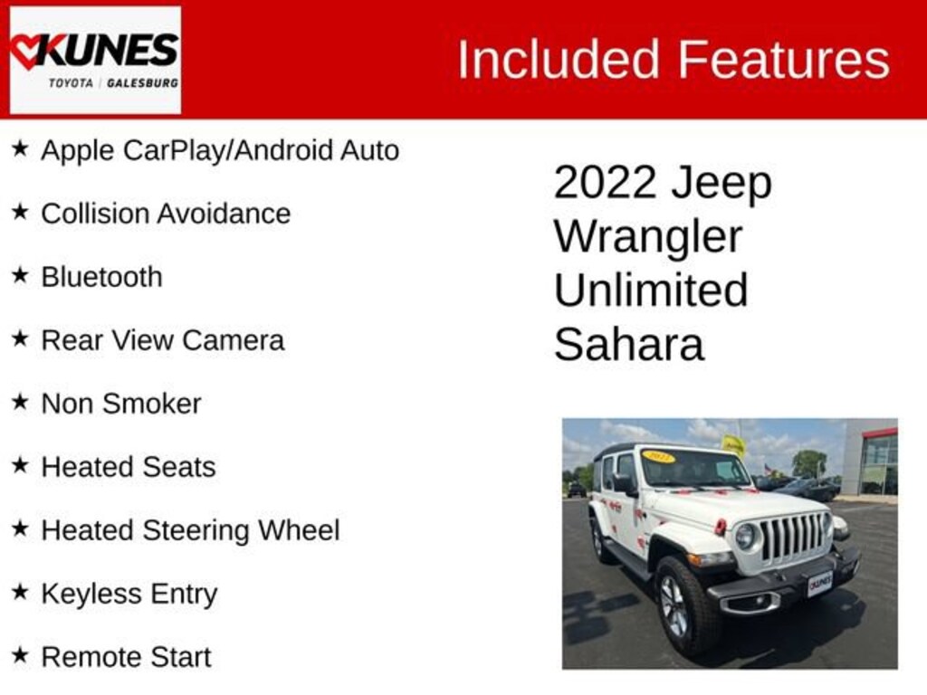 Used 2022 Jeep Wrangler Unlimited Sahara SUV