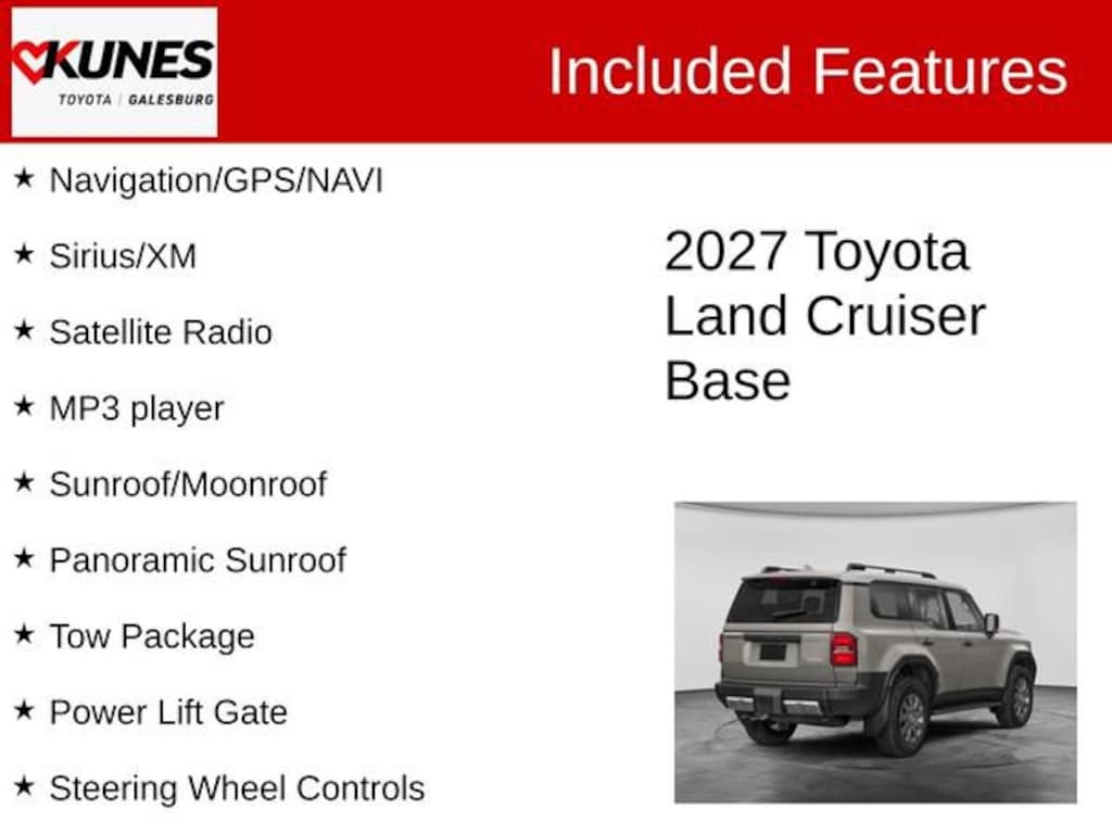 New 2027 Toyota Land Cruiser Land Cruiser 4WD WAGON HYBRID