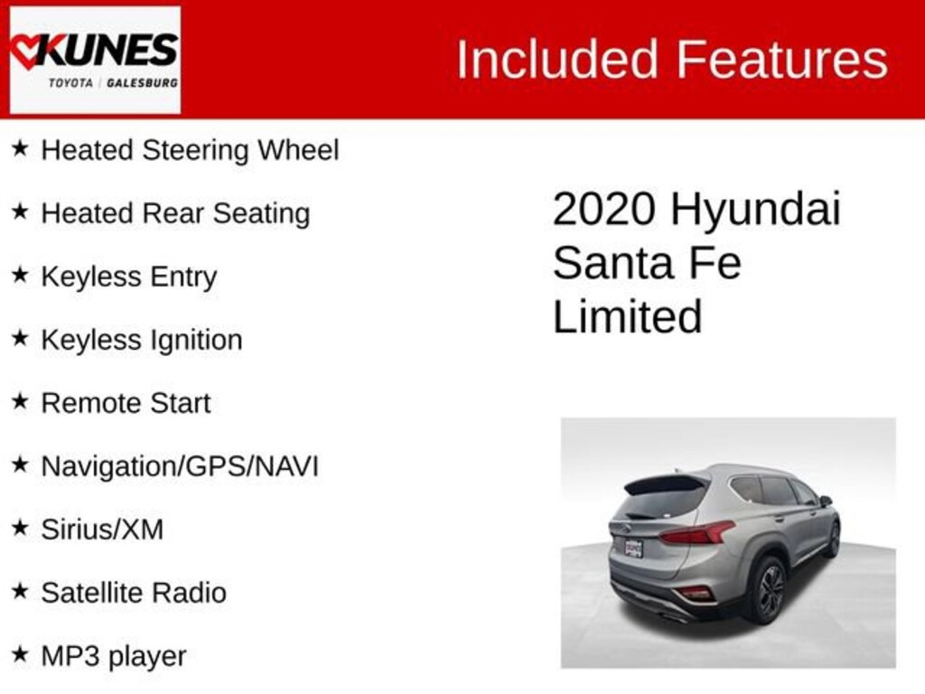 Used 2020 Hyundai Santa Fe Limited 2.0T SUV
