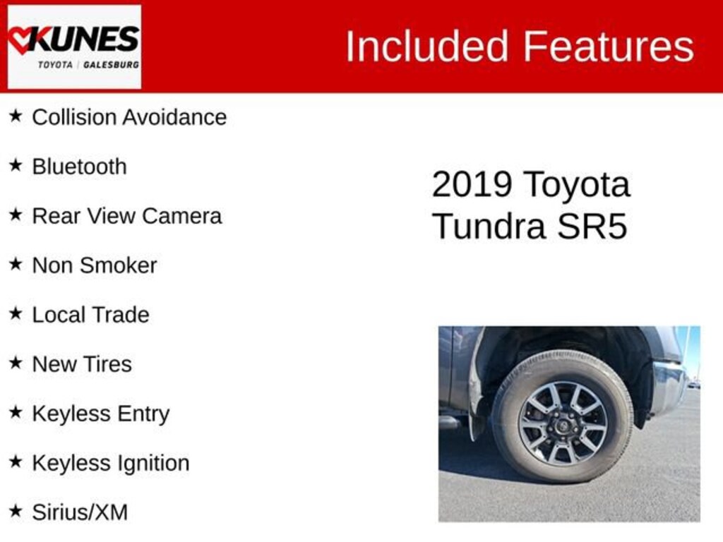 Used 2019 Toyota Tundra SR5 5.7L V8 w/FFV Truck Double Cab