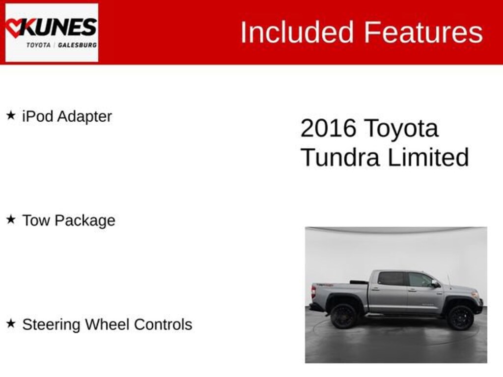 Used 2016 Toyota Tundra Limited 5.7L V8 w/FFV Truck CrewMax