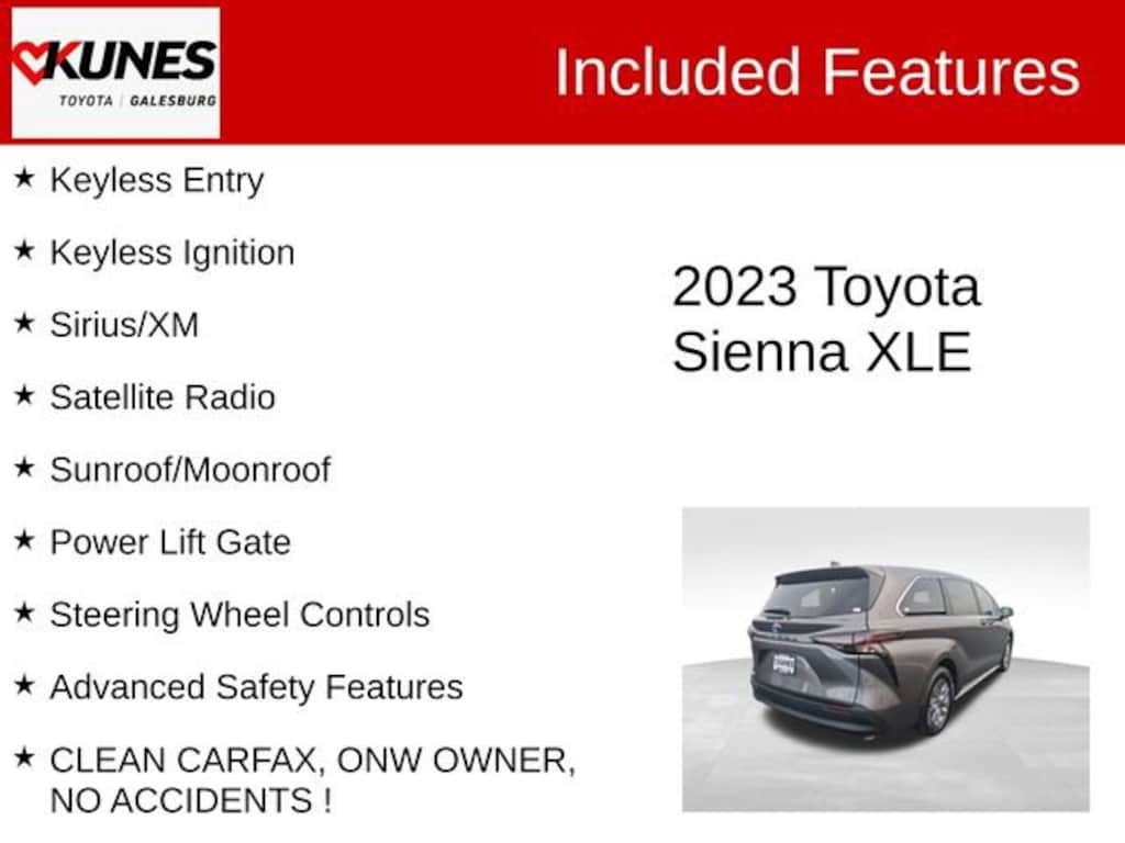 Used 2023 Toyota Sienna XLE Van Passenger Van