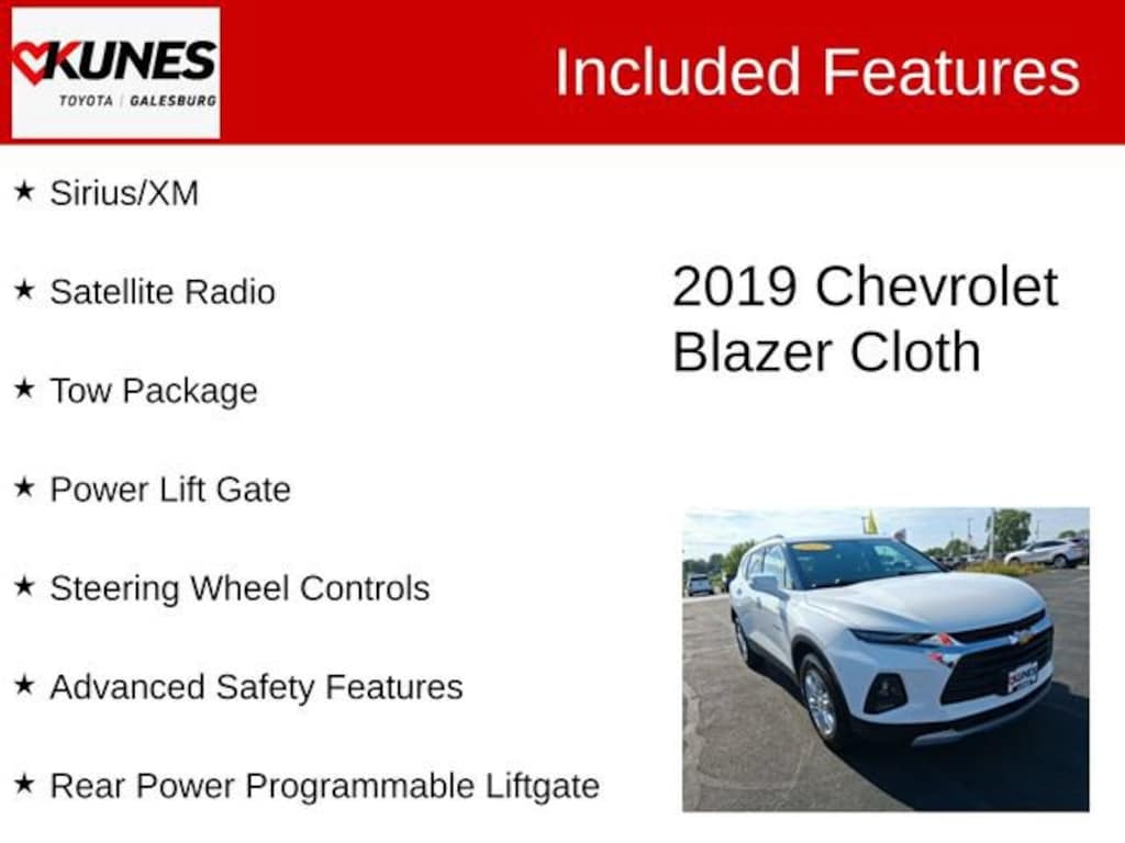 Used 2019 Chevrolet Blazer Base w/2LT SUV