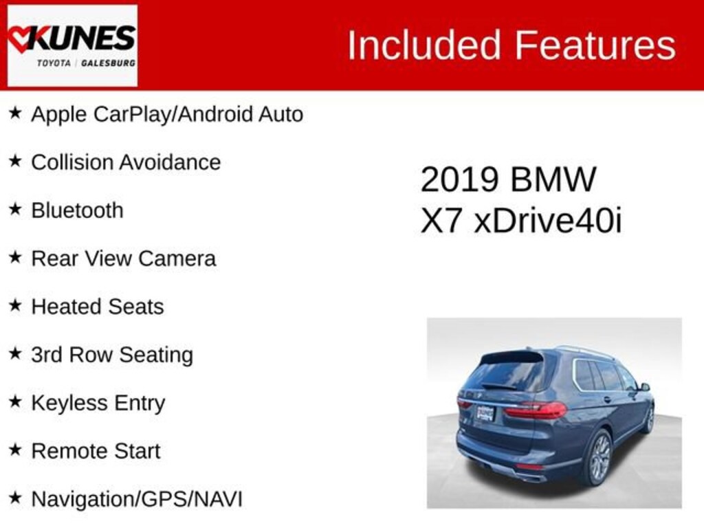 Used 2019 BMW X7 xDrive40i SUV