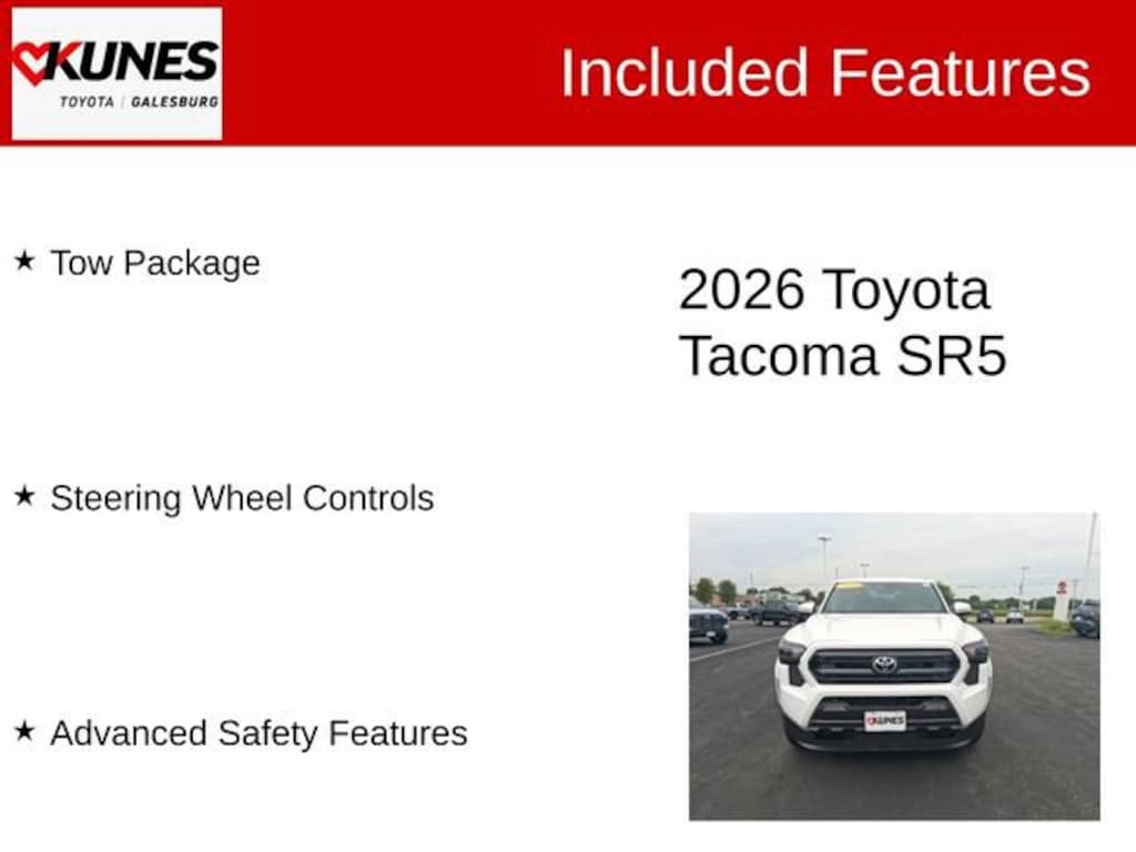 New 2026 Toyota Tacoma SR5 4X4 DOUBLE CAB