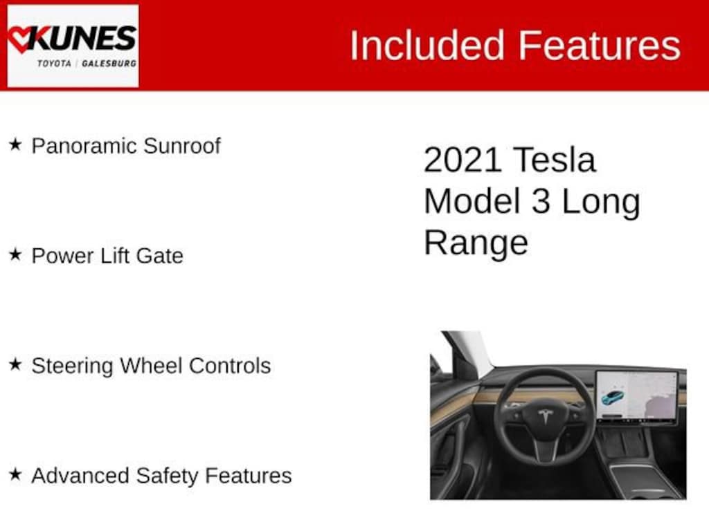 Used 2021 Tesla Model 3 Long Range Sedan