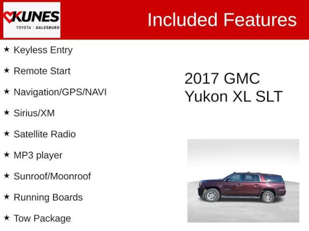 Used 2017 GMC Yukon XL SLT SUV