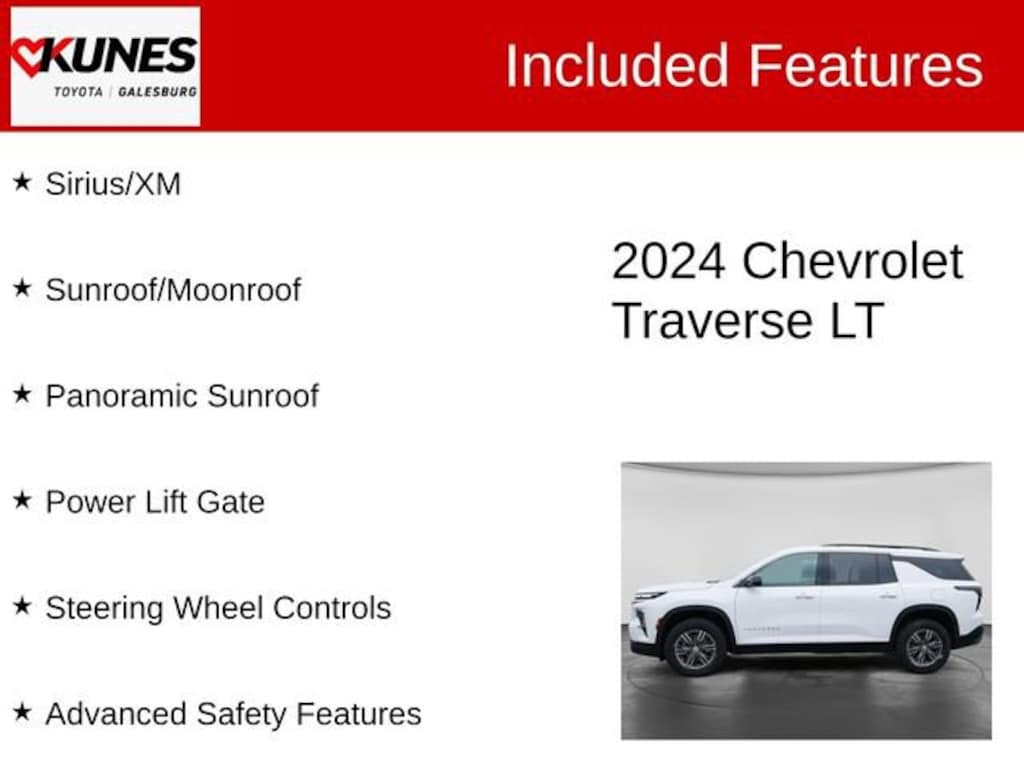 Used 2024 Chevrolet Traverse LT SUV