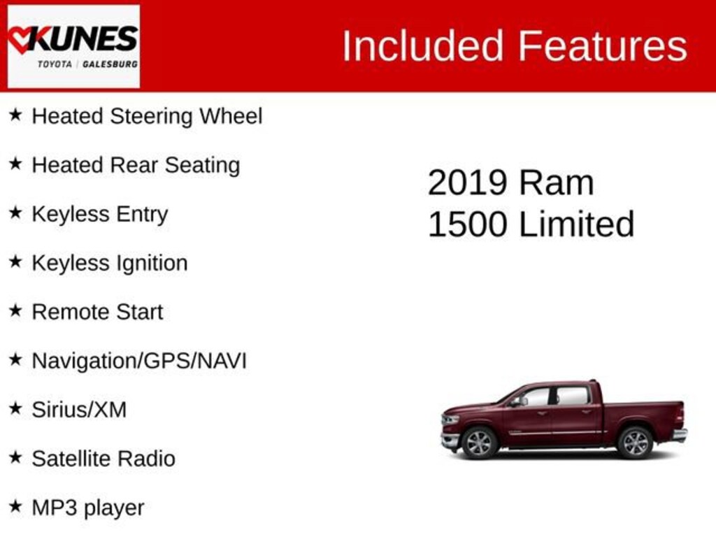 Used 2019 Ram 1500 Limited Truck Crew Cab