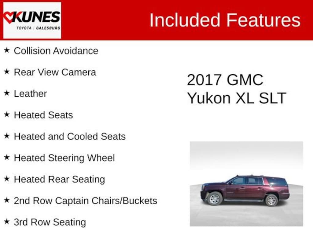 Used 2017 GMC Yukon XL SLT SUV