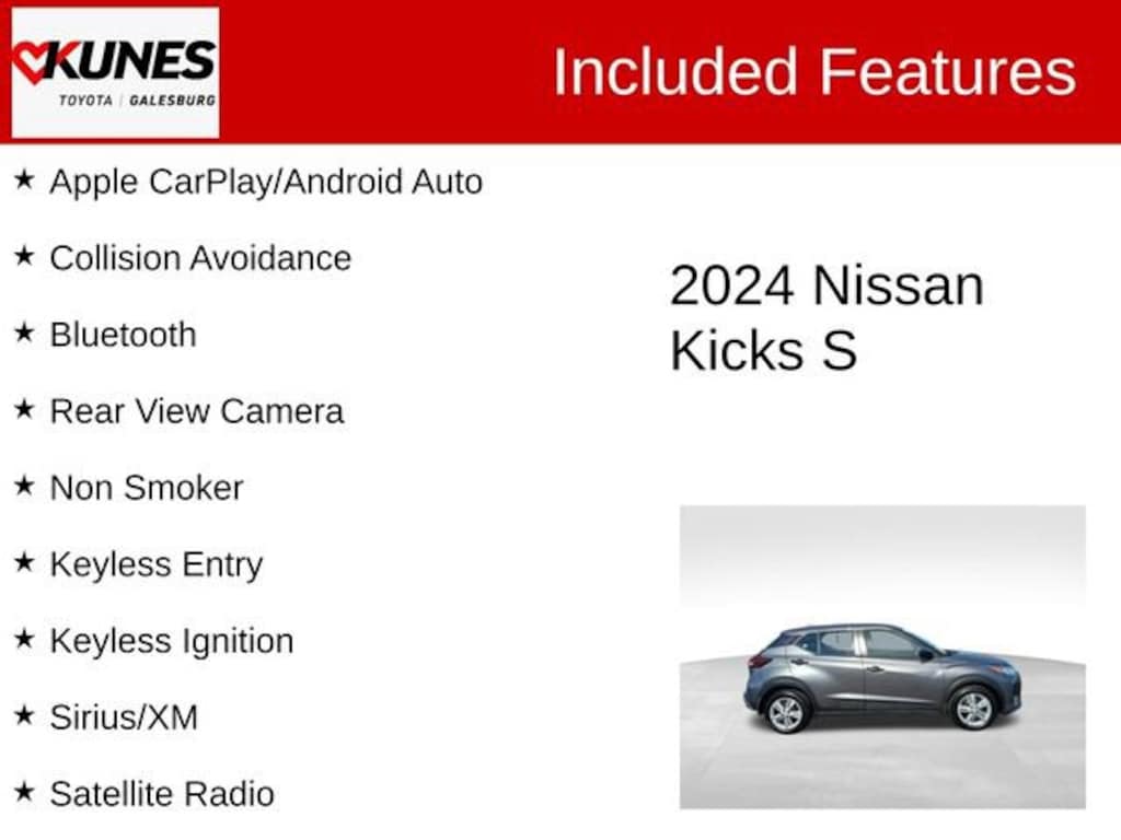 Used 2024 Nissan Kicks S SUV