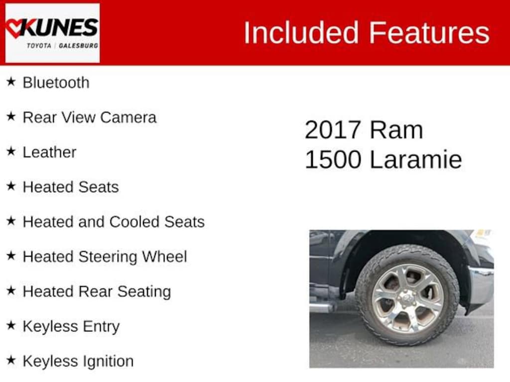 Used 2017 Ram 1500 Laramie Truck Crew Cab