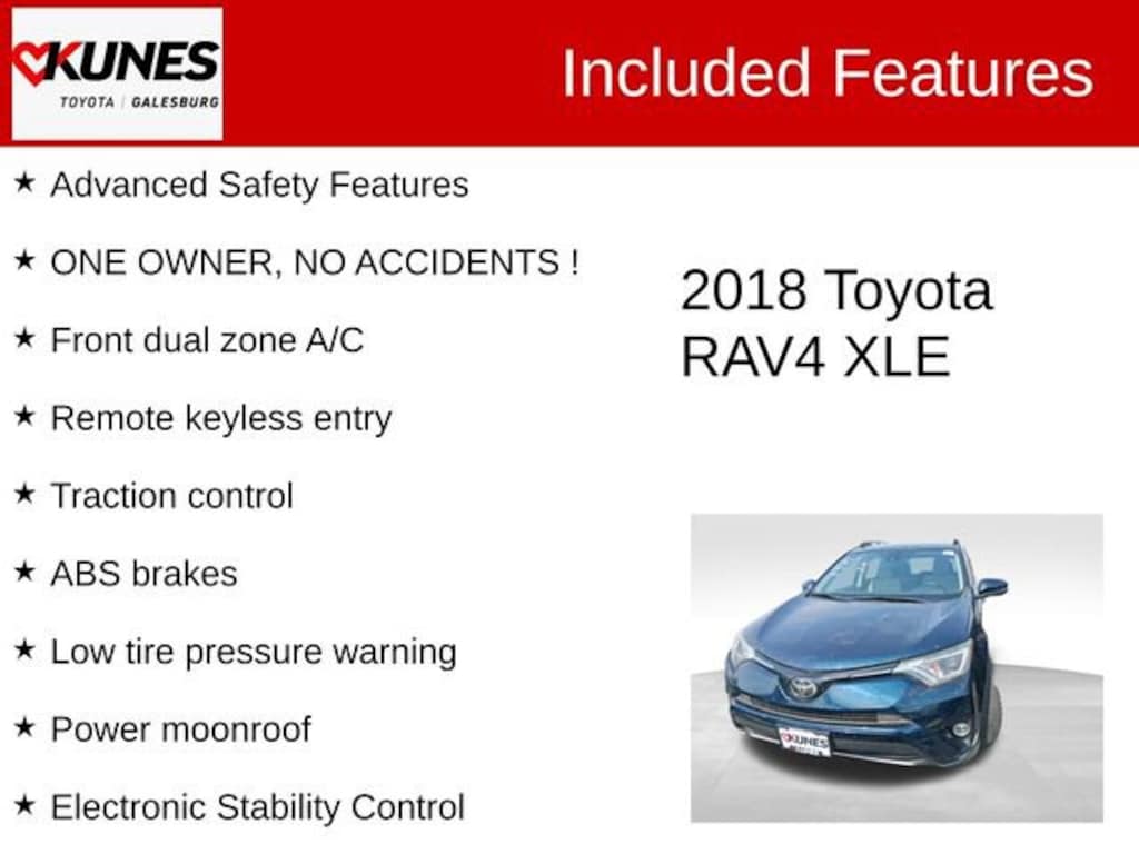 Used 2018 Toyota RAV4 XLE SUV