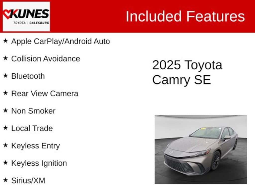 Used 2025 Toyota Camry SE Sedan