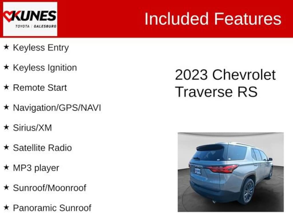 Used 2023 Chevrolet Traverse RS SUV