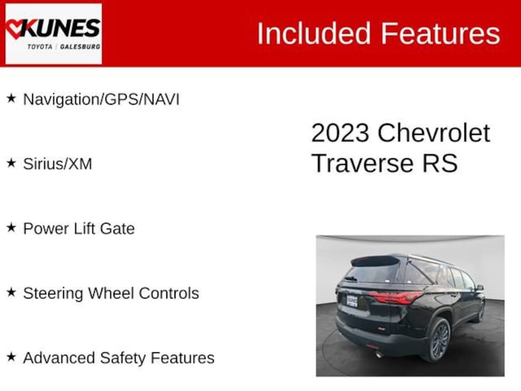 Used 2023 Chevrolet Traverse RS SUV