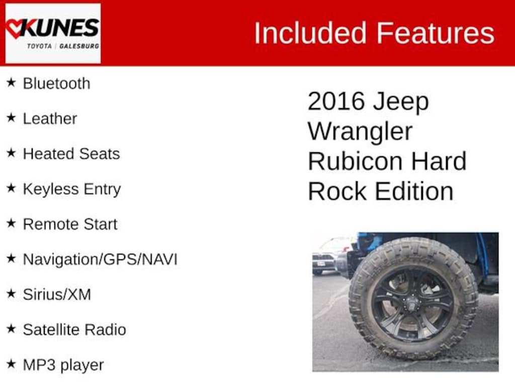 Used 2016 Jeep Wrangler JK Rubicon 4x4 SUV