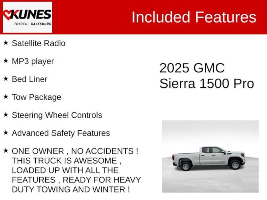 Used 2025 GMC Sierra 1500 Pro Truck Double Cab