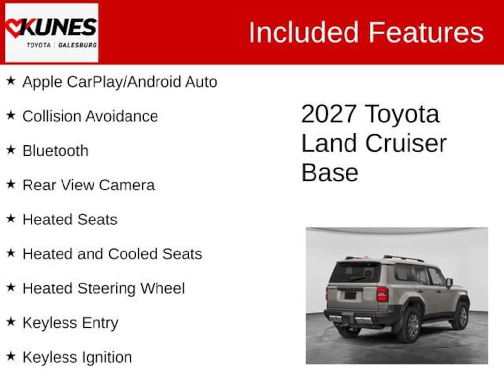 New 2027 Toyota Land Cruiser Land Cruiser 4WD WAGON HYBRID