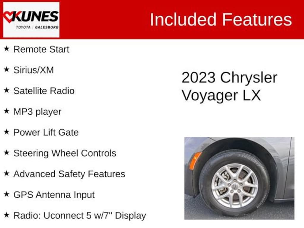 Used 2023 Chrysler Voyager LX Van Passenger Van