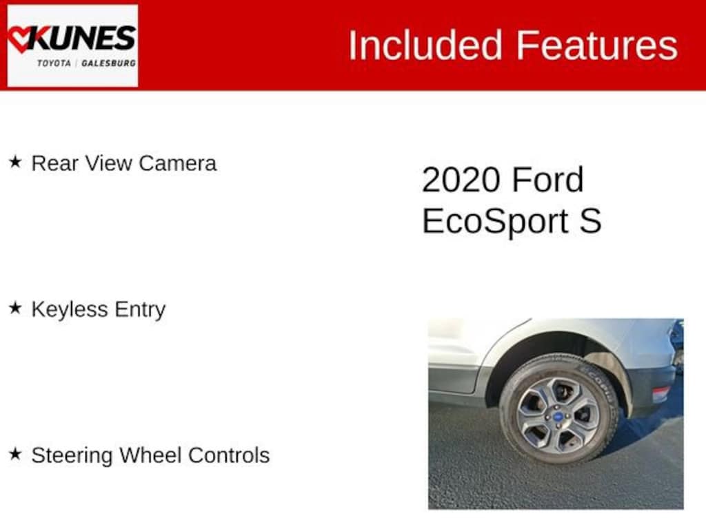 Used 2020 Ford EcoSport S SUV
