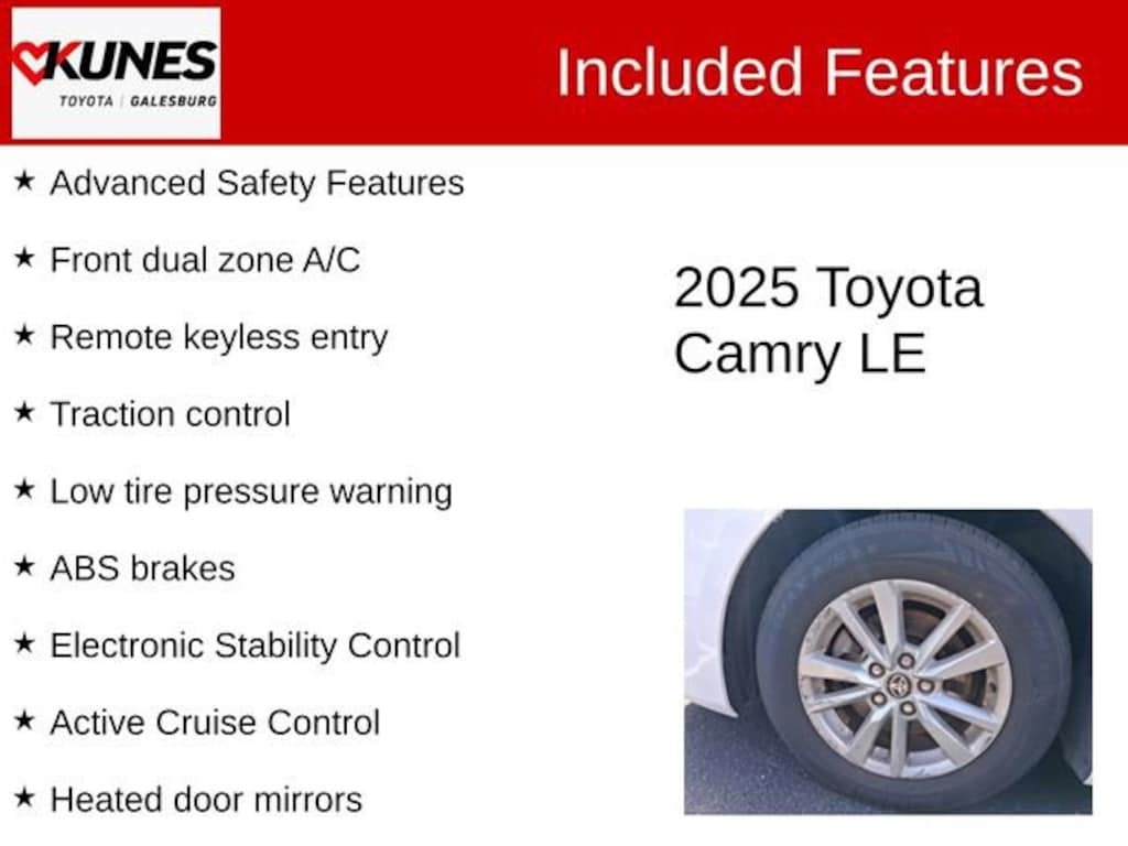 Used 2025 Toyota Camry LE Sedan