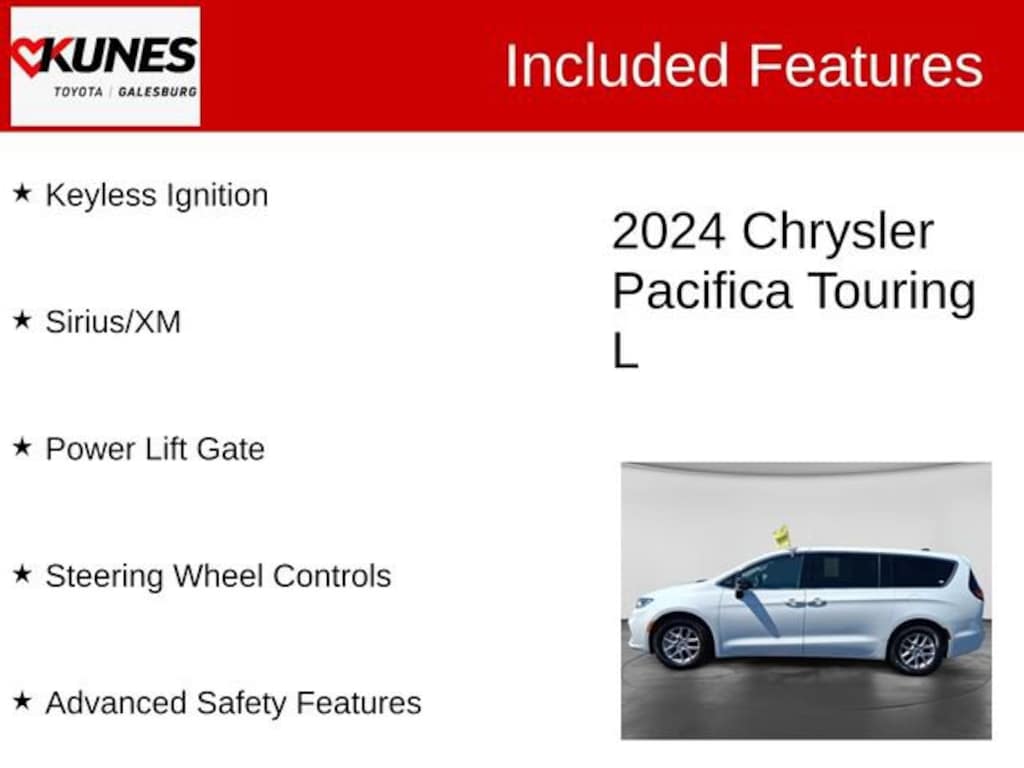 Used 2024 Chrysler Pacifica Touring L Van Passenger Van