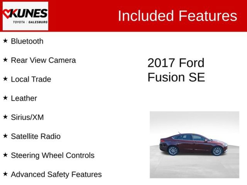 Used 2017 Ford Fusion SE Sedan