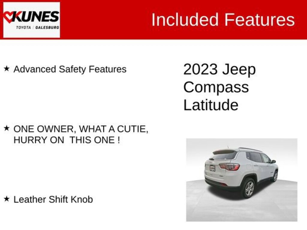 Used 2023 Jeep Compass Latitude SUV